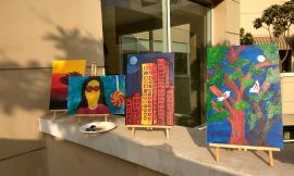 V Club at Sohna Road organizes Art and Wine Event