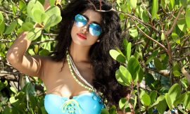 Vindhya Tiwari unveils her Bikini cover at Navi Mumbai Utsav