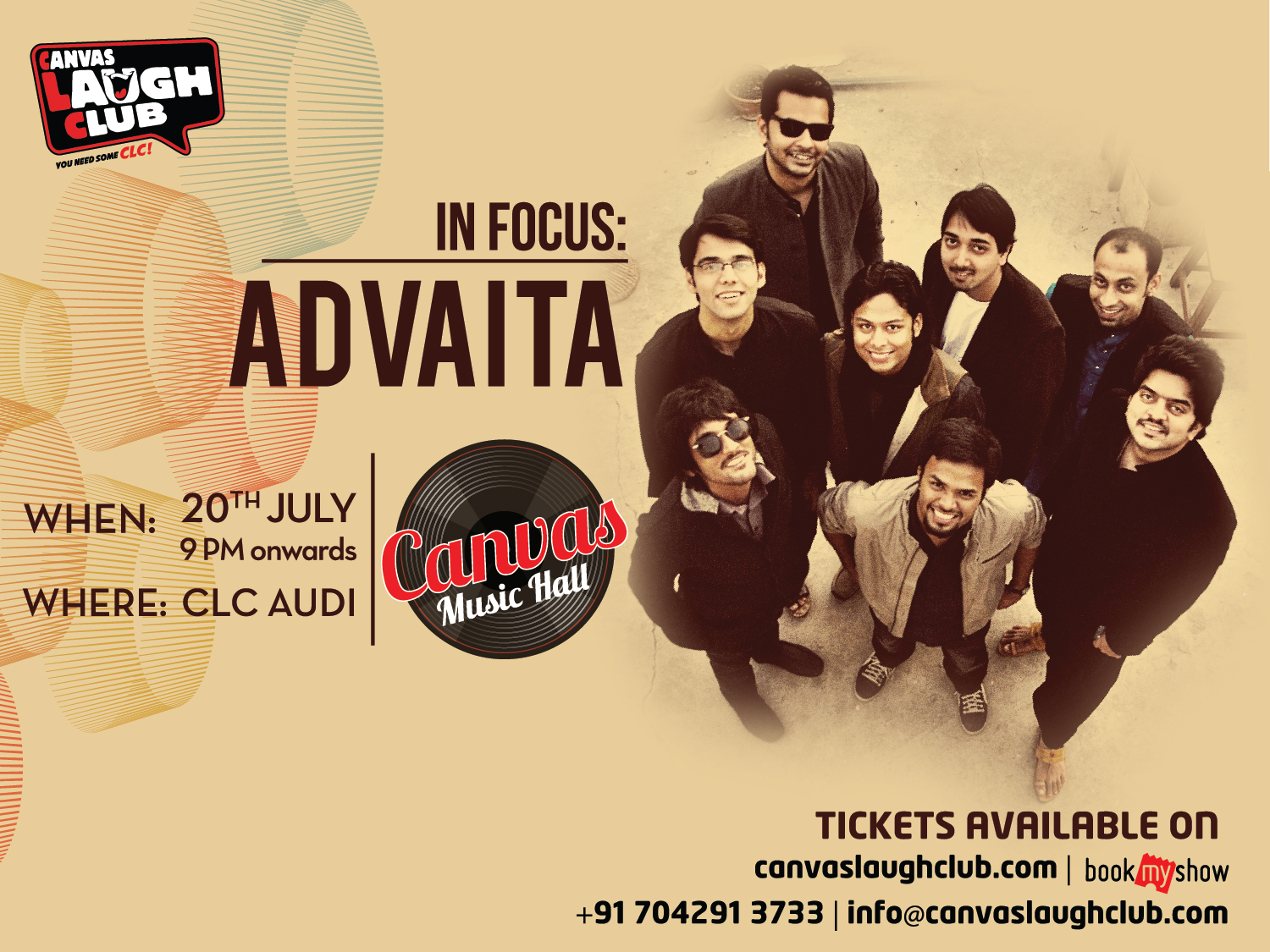 You are currently viewing Canvas Laugh Club rolls out Canvas Music Hall, Fusion Band Advaita to launch the new property